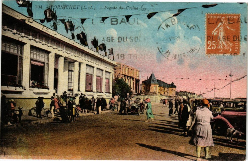 Carte postale ancienne Pornichet - Facade du Casino à Pornichet