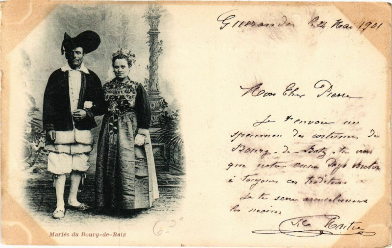 Carte postale ancienne Maries du Bourg-de-Batz
