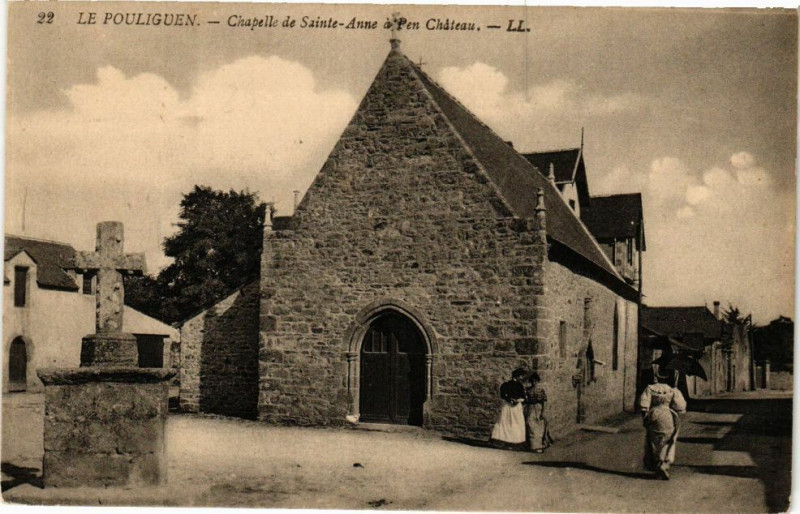 Carte postale ancienne Le Pouliguen - Chapelle de Sainte-Anne a Pen Chateau au Pouliguen