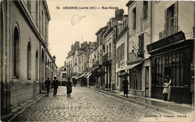 Carte postale ancienne Ancenis - Rue Rayer