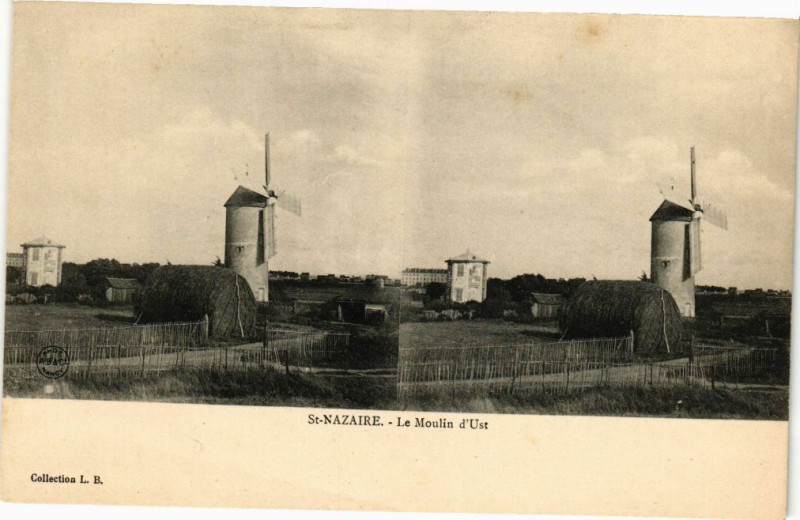 Carte postale ancienne Saint-Nazaire - Le Moulin d'Ust à Saint-Nazaire