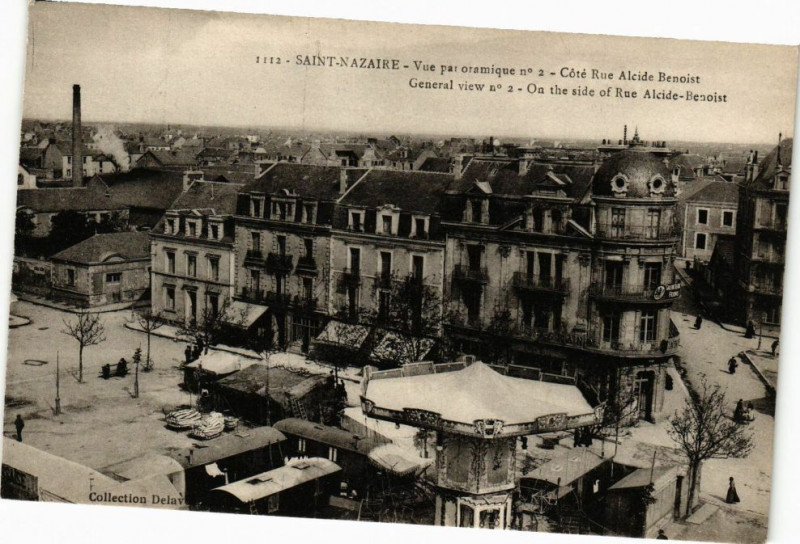 Carte postale ancienne Saint-Nazaire - Vue panoramique - Cote Rue Alcide-de-Benoist General à Saint-Nazaire