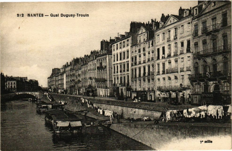 Carte postale ancienne Nantes - Quai Duguay-Trouin à Nantes