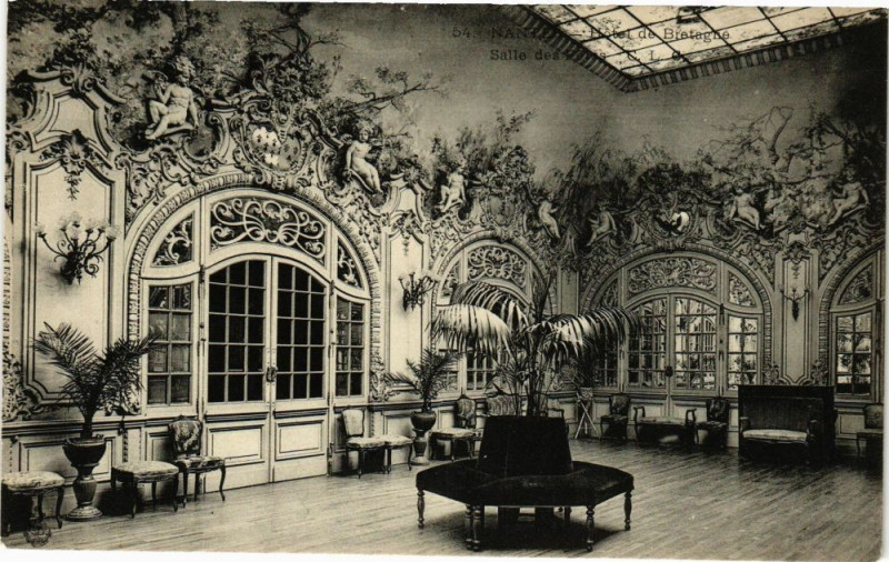 Carte postale ancienne Nantes - Hotel de Bretagne - Salle des Fines C.L.G. à Nantes