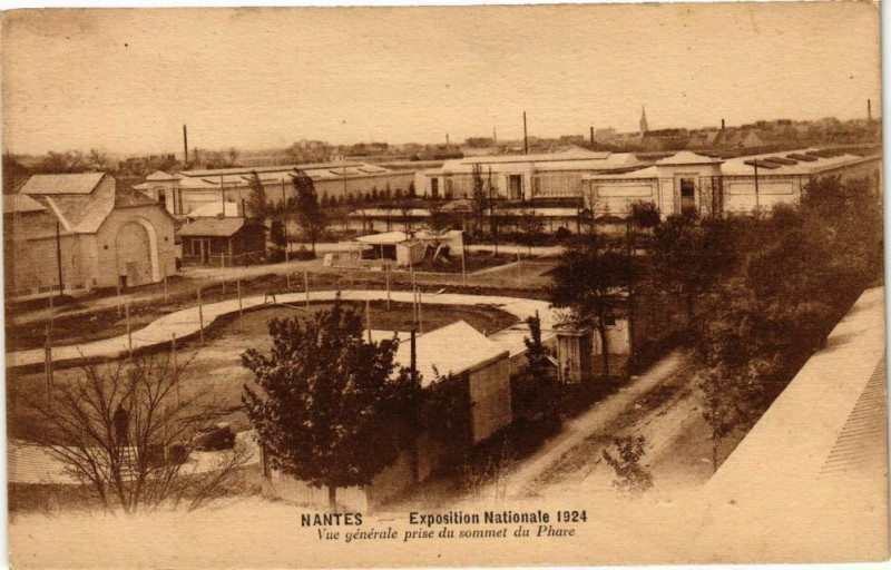 Carte postale ancienne Nantes Exposition Nationale 1924 Vue générale prise du sommet... à Nantes
