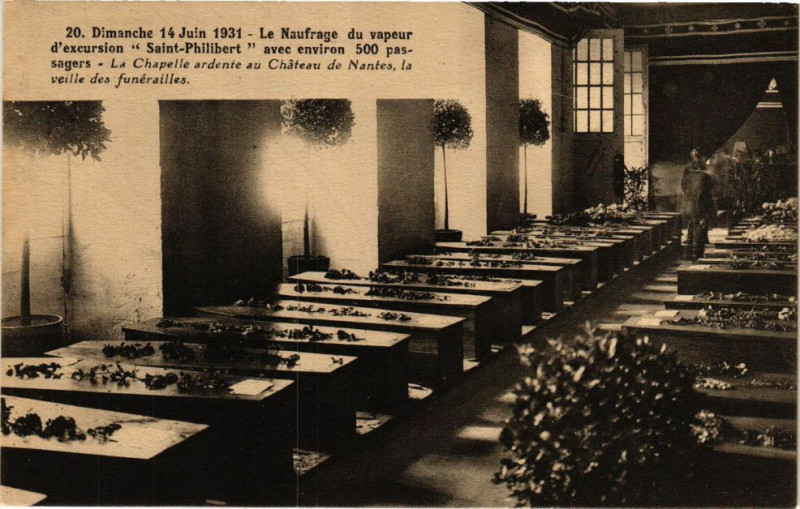 Carte postale ancienne Dimanche 14 Juin 1931 - le Naufrage de vapeur d'excursion Saint-..