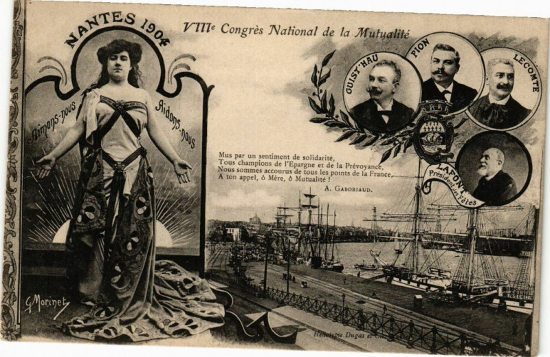 Carte postale ancienne Viii Congres National de la Mutualite