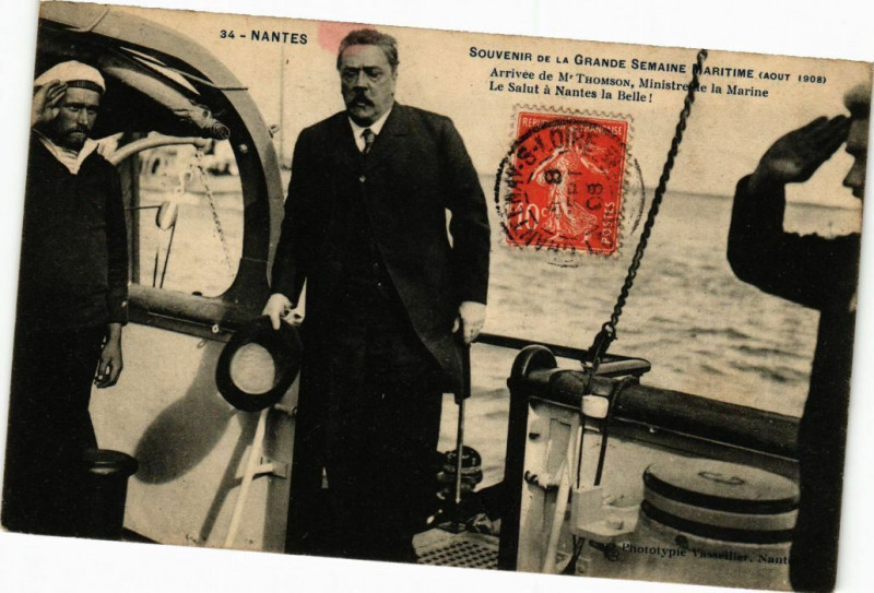 Carte postale ancienne Nantes - Souvenir de la Grande Semaine Maritime (Aout 1908) à Nantes