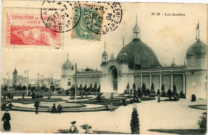 Carte postale ancienne Les Jardins