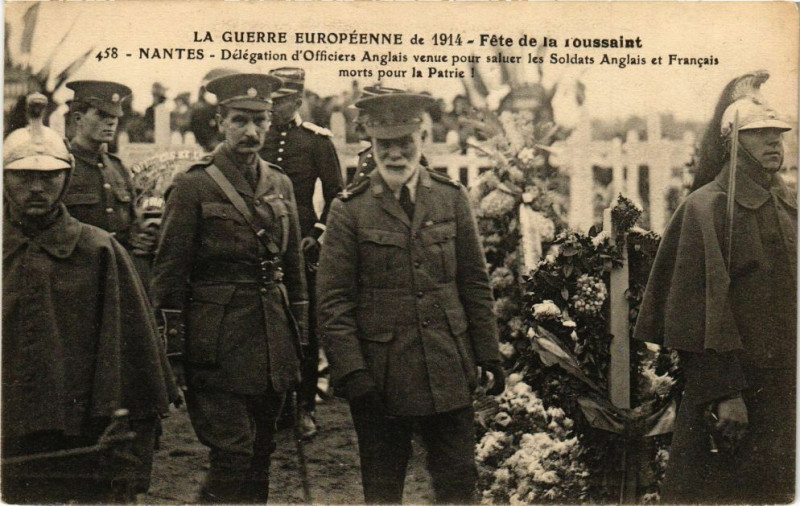 Carte postale ancienne La Guerre Européenne de 1914 - Fete de la TousSt - Nantes à Nantes