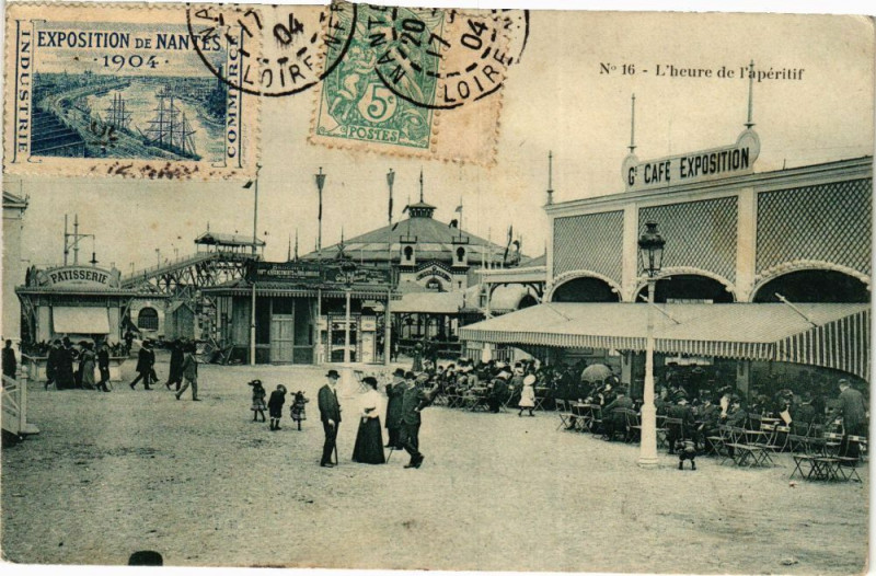 Carte postale ancienne L'heure de aperitif