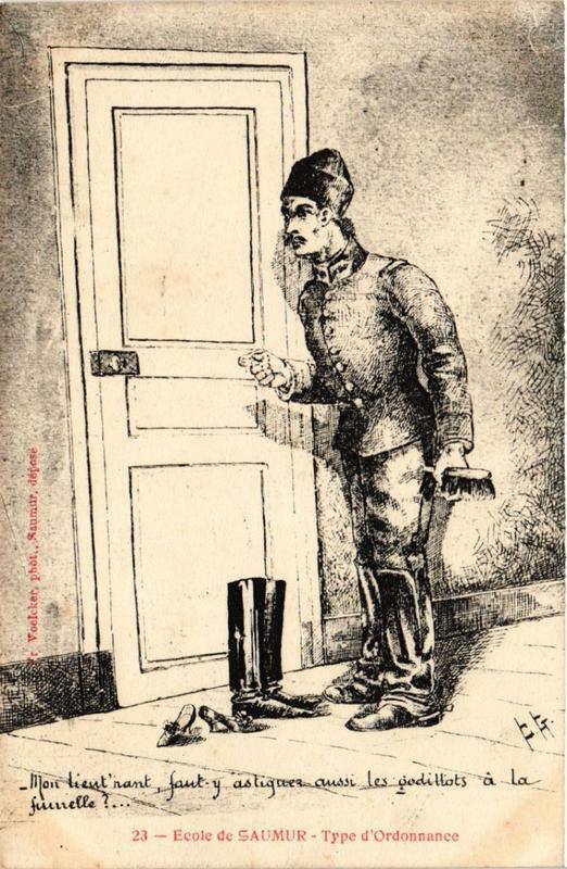 Carte postale ancienne Ecole de Saumur Type d'Ordonnance à Saumur