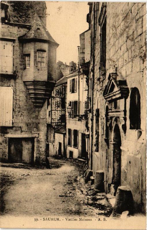 Carte postale ancienne Saumur Vieilles Maisons à Saumur