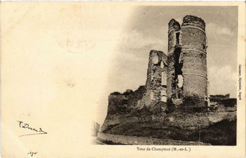 Carte postale ancienne Tour de Champtoce
