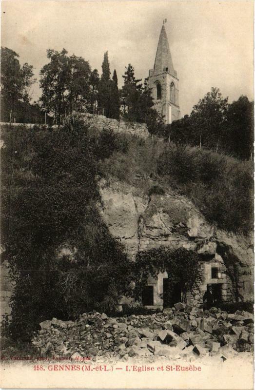 Carte postale ancienne Gennes Eglise et Saint-Eusebe