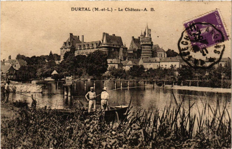 Carte postale ancienne Durtal Le chateau à Durtal