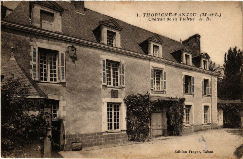 Carte postale ancienne Thorigne-d'Anjou Chateau de la Violette à Thorigné-d'Anjou