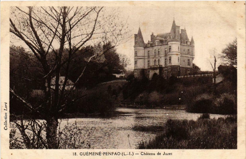 Carte postale ancienne Guemene-Penfao Chateau de Juzet