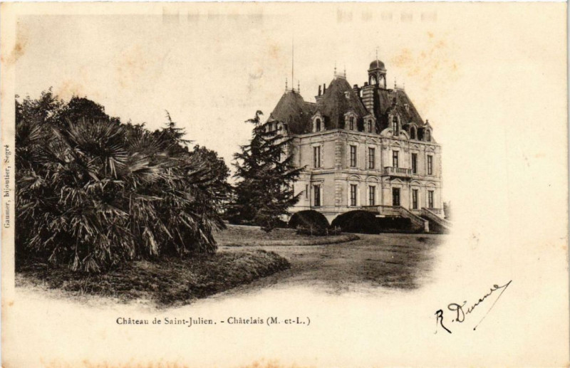 Carte postale ancienne Chatelais Chateau des Saint-Julien
