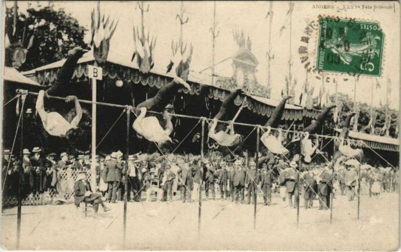 Carte postale ancienne Angers - Xxxv Fete federale à Angers