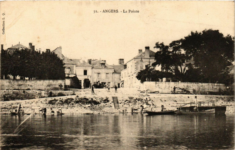 Carte postale ancienne Angers - La Pointe à Angers