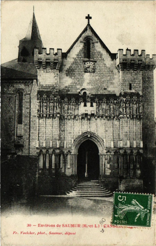 Carte postale ancienne Saumur - Candes à Saumur