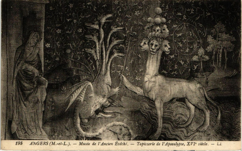 Carte postale ancienne Angers - Musée de l'Ancien Eveche à Angers