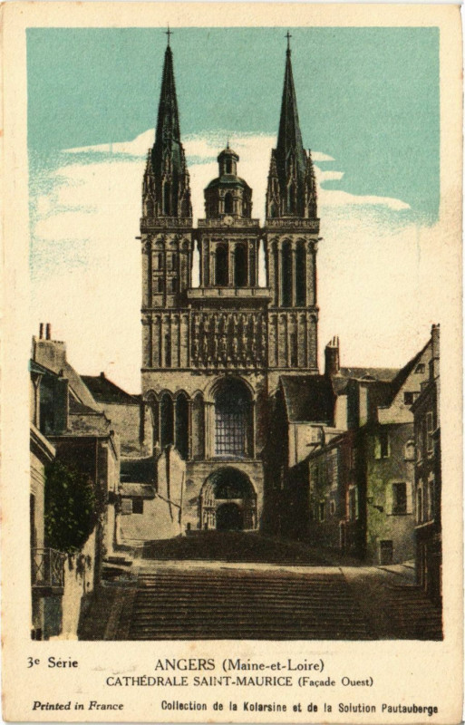 Carte postale ancienne Angers - Cathédrale Saint-Maurice à Angers