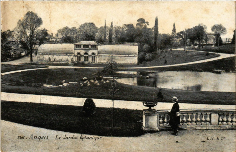 Carte postale ancienne Angers - Le Jardin botanique à Angers
