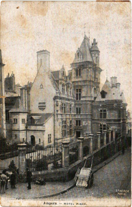 Carte postale ancienne Angers - Hotel Pince à Angers