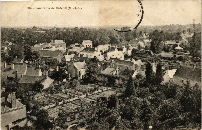 Carte postale ancienne Panorama de Cande