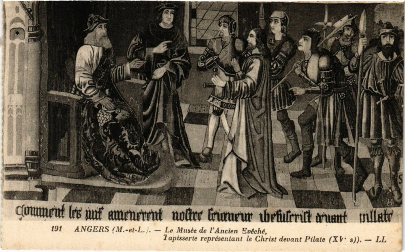 Carte postale ancienne Angers - Le Musée de l'Ancien Eveche à Angers