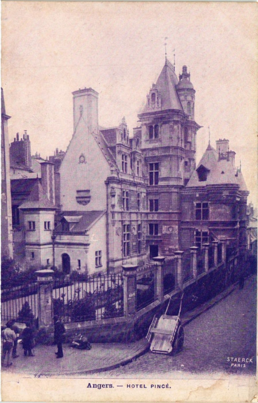 Carte postale ancienne Angers - Hotel Pince à Angers