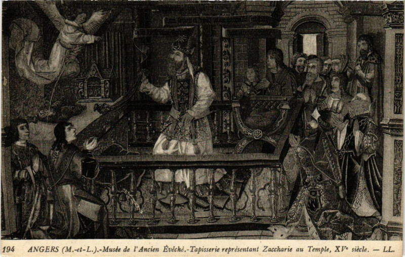 Carte postale ancienne Angers - Musée de l'Ancien Eveche à Angers