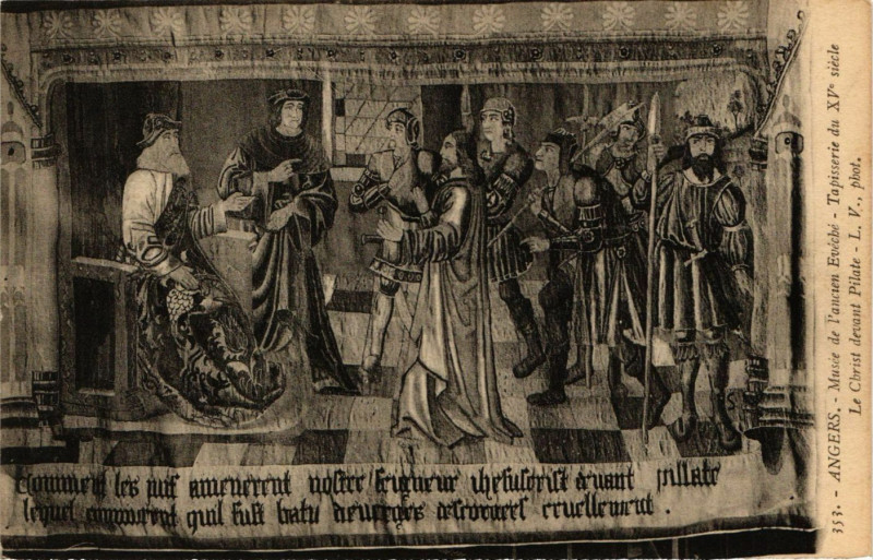 Carte postale ancienne Angers - Musée de l'Ancien Eveche à Angers