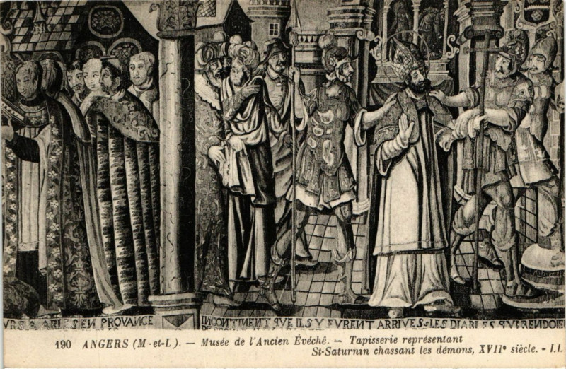 Carte postale ancienne Angers - Musée de l'Ancien Eveche à Angers