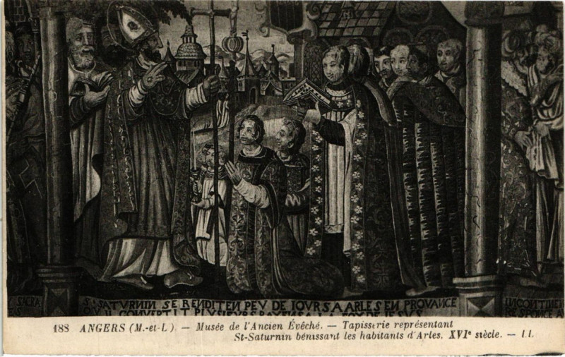 Carte postale ancienne Angers - Musée de l'Ancien Eveche à Angers