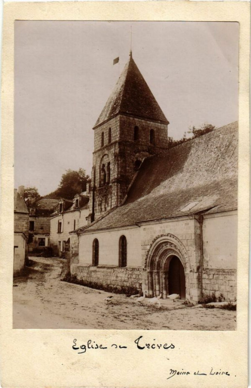 Carte postale ancienne Maine et Loire - Eglise à Loiré