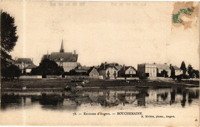 Carte postale ancienne Env. d'Angers - Bouchemaine à Bouchemaine