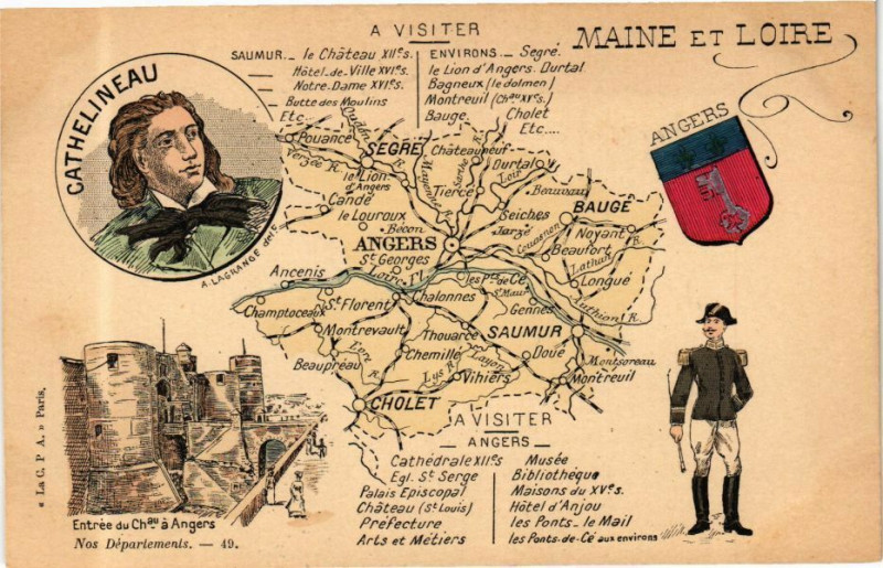 Carte postale ancienne Maine et Loire à Loiré