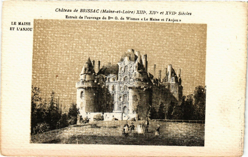 Carte postale ancienne Chateau de Brissac-Maine et Loire à Loiré