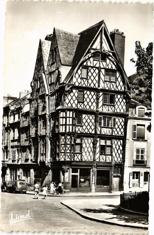 Carte postale ancienne Angers (Maine-et-Loire) - La Celebre Maison d'Adam à Angers