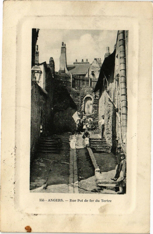 Carte postale ancienne Angers - Rue Pol de fer du Terte à Angers