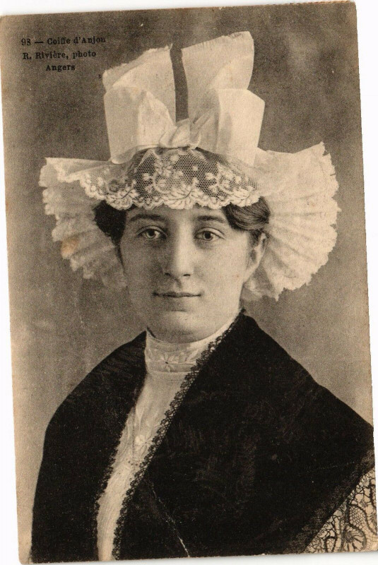 Carte postale ancienne Coiffe d'Anjou