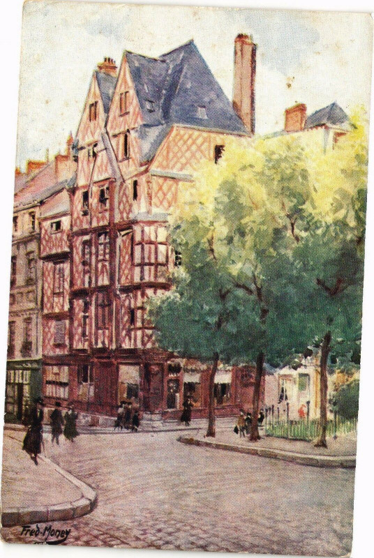 Carte postale ancienne Angers-Maison d'Adam à Angers