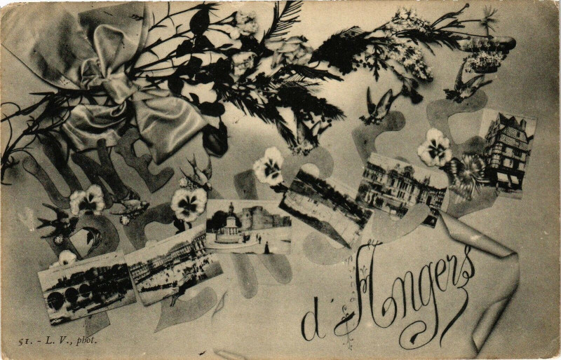 Carte postale ancienne D'Angers à Angers