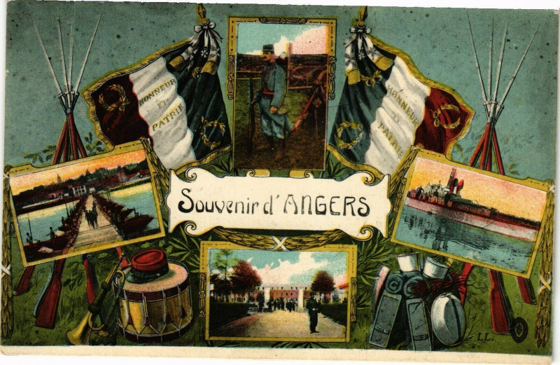 Carte postale ancienne Souvenir d'Angers à Angers