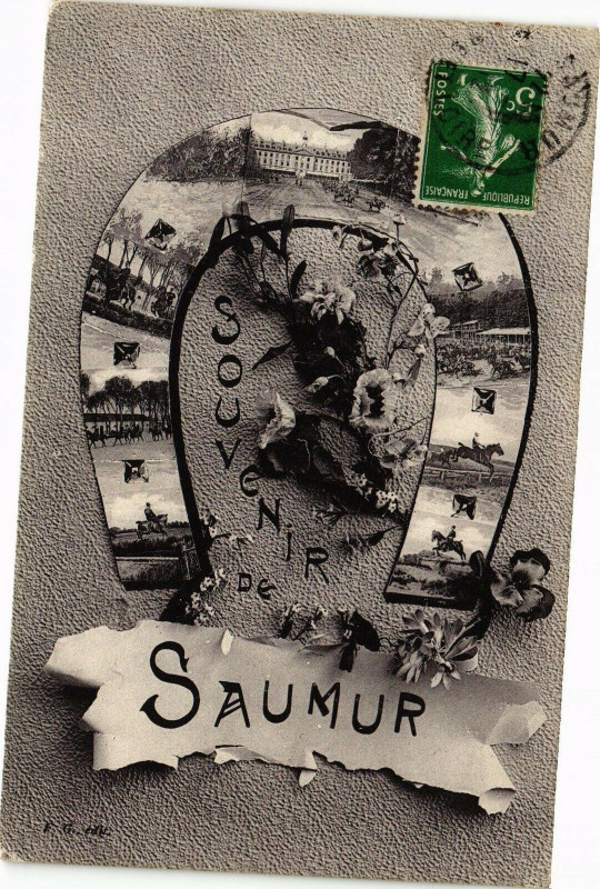 Carte postale ancienne Souvenir de Saumur à Saumur