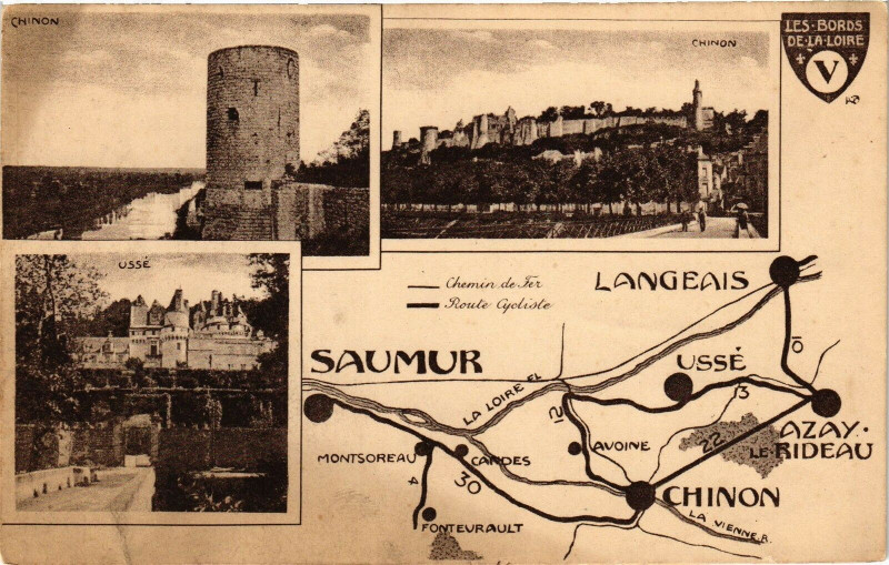 Carte postale ancienne Saumur - Les Bords de la Loire à Saumur