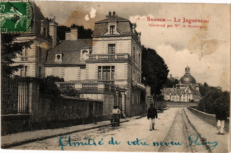 Carte postale ancienne Saumur - Le Jagueneau à Saumur